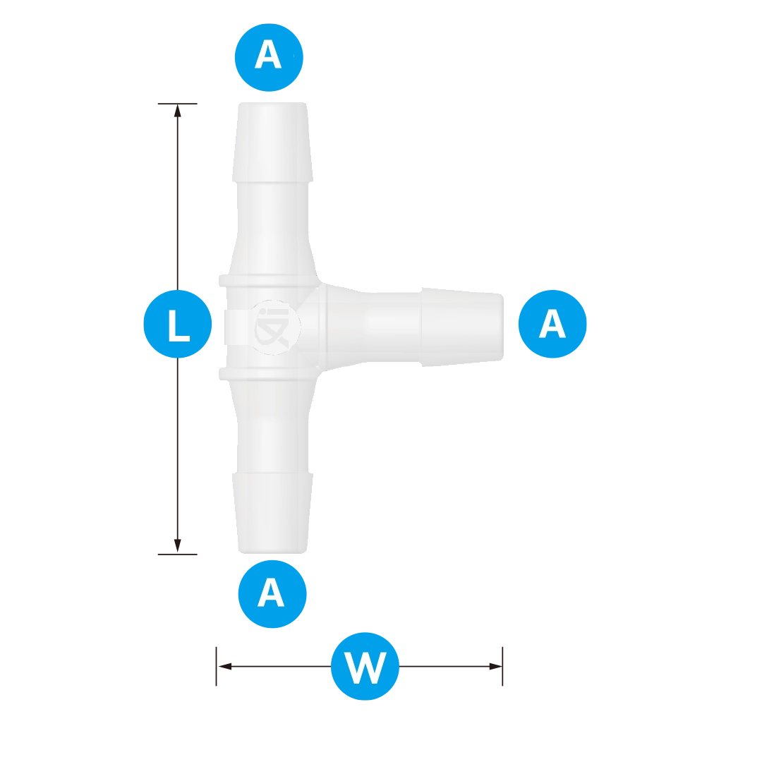 Equal T Barb Fitting